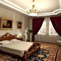 Bright light in a classic style bedroom