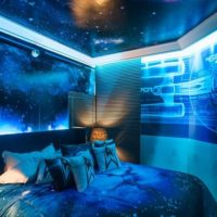 Modern space-style bedroom