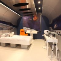 Starship style bedroom interior