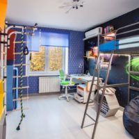 Metal furniture in a children's room