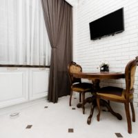 Classic interior of a white living room