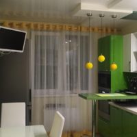 Colore verde nel design della cucina