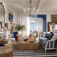 Classic marine style living room