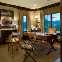 Lighting in the living room of a country house