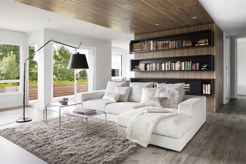 Living room of a country house in contemporary style