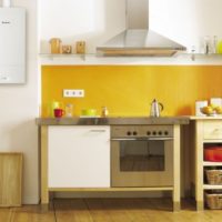 Interno cucina in stile rustico