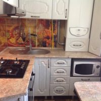 A good option for disguising a gas boiler in a small kitchen