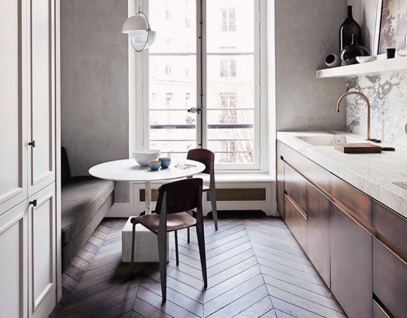 Intérieur de cuisine moderne dans un style moderne.