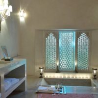 Bagno in stile marocchino in stile rustico