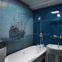 Tema nautico nel design del bagno a mosaico