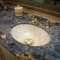 Umivaonik za kupaonicu od mozaika