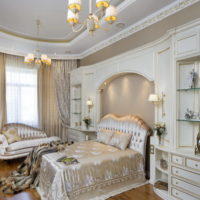 Bedroom with classic elements in a German house