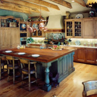 Kitchen Design with Island Dining Area