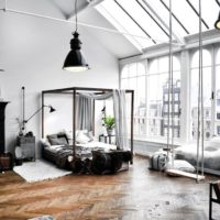 Bright natural light in the living room of a private house