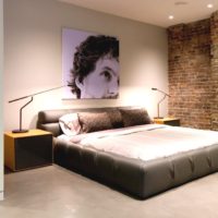 Bedroom of spouses in industrial motives