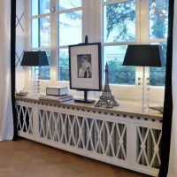 Window sill decoration in the living room of a private house