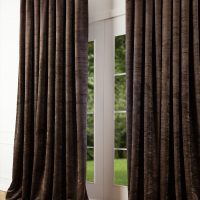 London-style black curtains