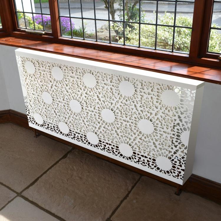 Tin screen for radiator