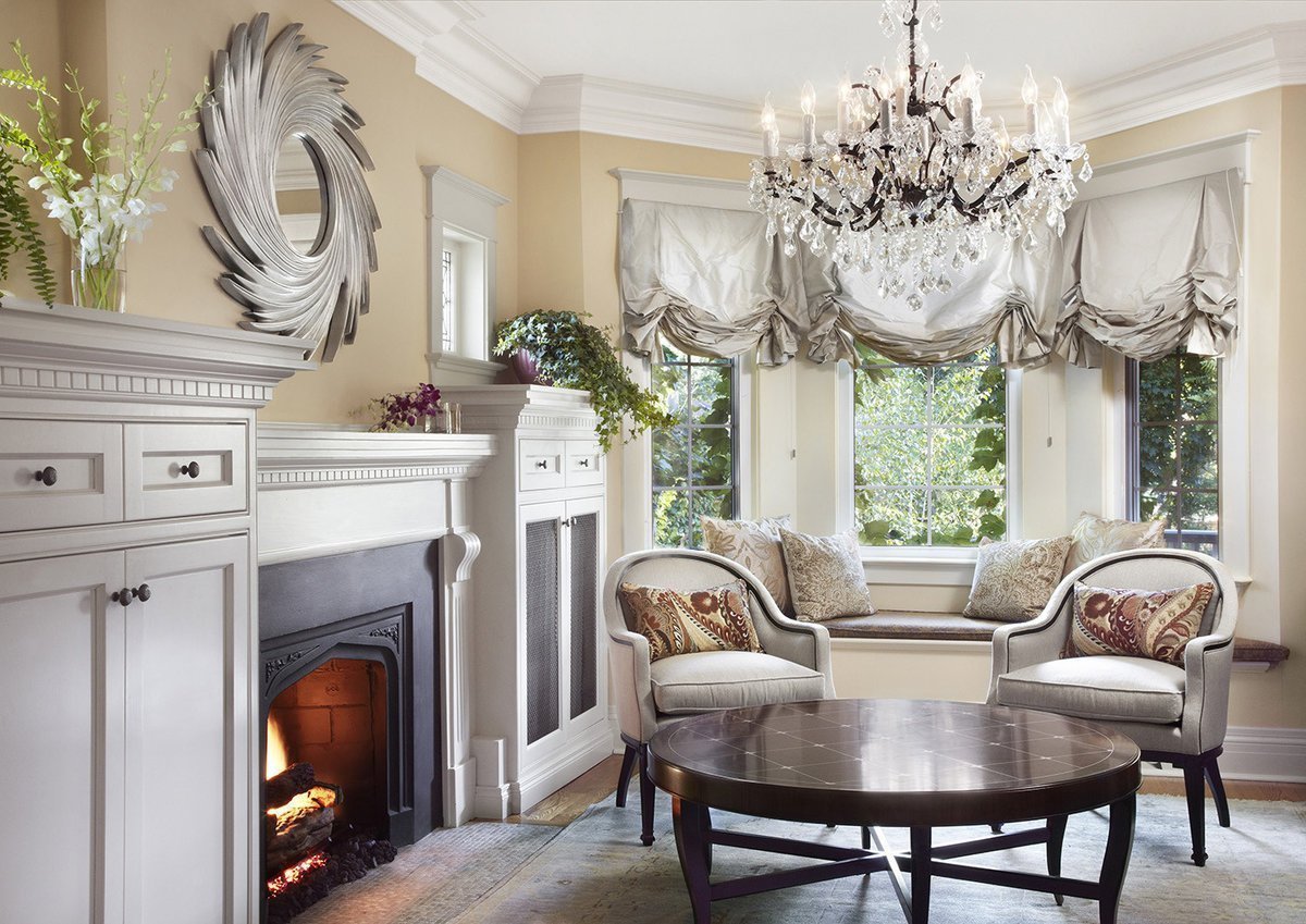 Victorian style living room interior