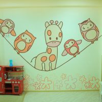 DIY wall decor in a kids room