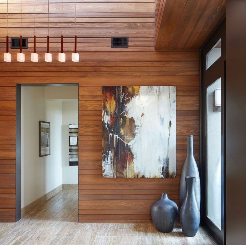 Wood wall cladding