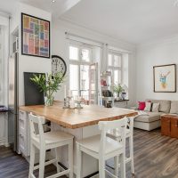 Bar counter instead of a dining table