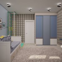 Spots rotatifs sur le plafond de la chambre des enfants