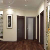 Brown laminate flooring