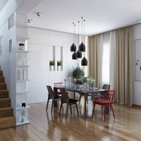 Dining area on the ground floor of the townhouse