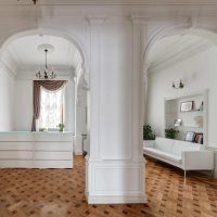 White walls with openings without doors