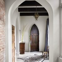 The hallway of a private house in the spirit of past centuries