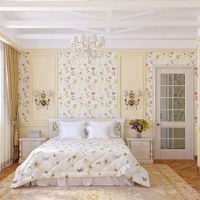 Chambre lumineuse dans un style classique