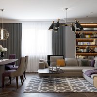 Living room interior in a country house