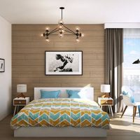 Laminate paneling for bedroom wall