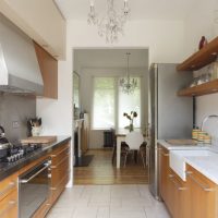 Work area in a separate kitchen