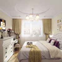 Svijetla spavaća soba u klasičnom stilu