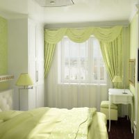 Zelena boja u dizajnu spavaće sobe