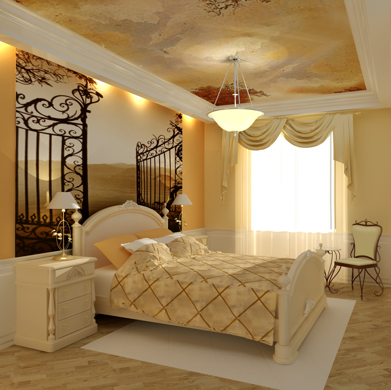Uska klasična spavaća soba