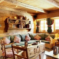 country style living room interior