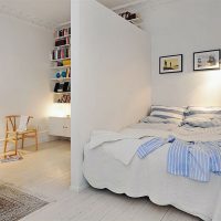 Hálószoba egy stúdió apartmanban