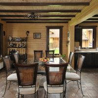 Table à manger avec plateau en verre