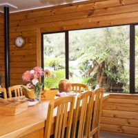 Wooden table in a rural house