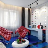 Modern room in pop art style.