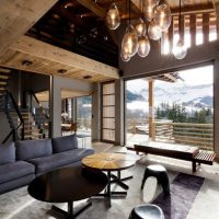 Elementi minimalizma u kući u alpskom stilu