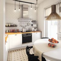 Luminosa cucina in stile loft