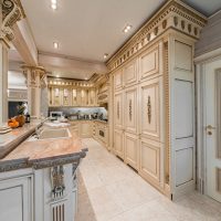 Elongated classic style kitchen