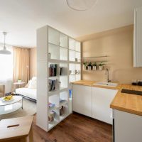 White bookcase with square shelves