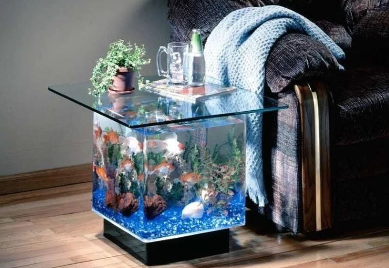 Piccolo acquario come mobile