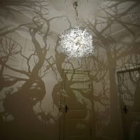 Lampadario notturno foresta