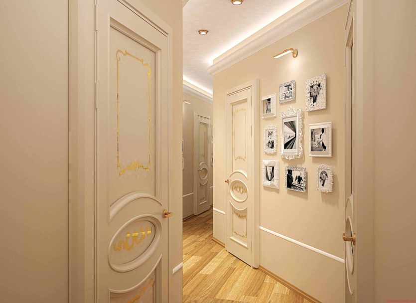 Classic narrow hallway design